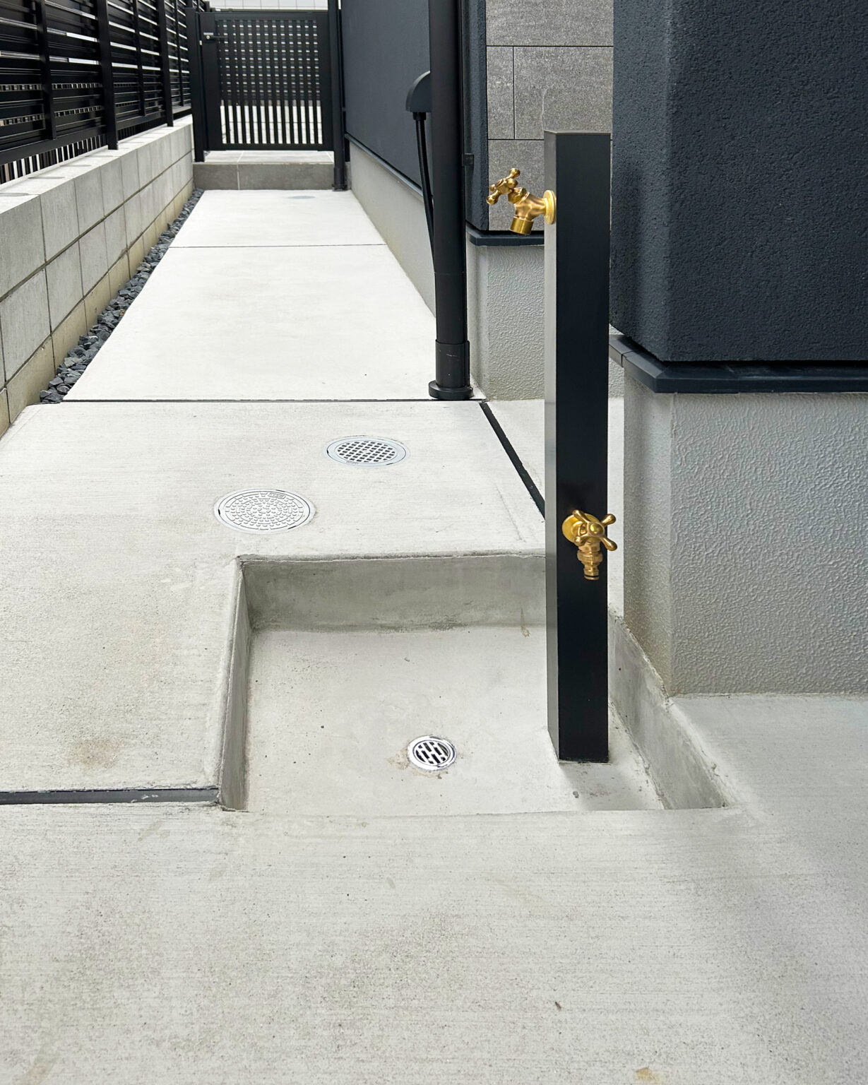 external-works-and-landscaping-construction-portfolio 瀬戸市外構工事 エクステリア カーポート アスクイン 立水栓